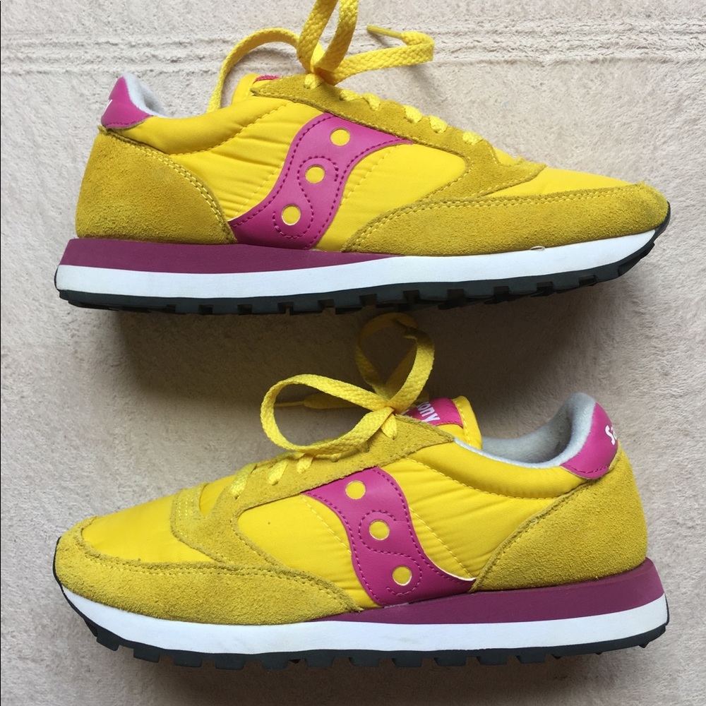 Saucony Women’s shoes “Jazz”, size 8.5, YellowPink - Picture 2 of 9